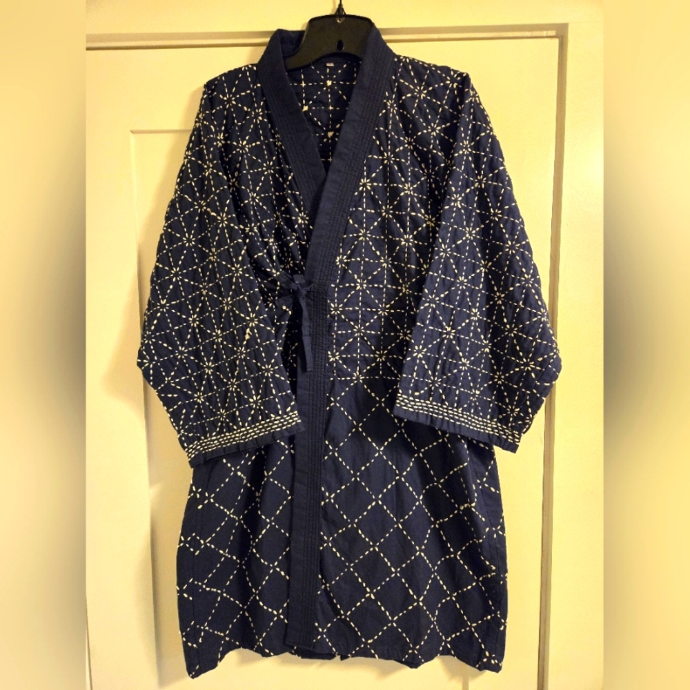 Sashiko Blue Kendo Swordsman Jacket
